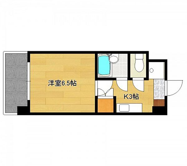 フェニックス保田 ｜広島県広島市西区大芝3丁目(賃貸マンション1K・3階・20.10㎡)の写真 その2