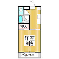 コーポ松岡  ｜ 長野県長野市大字稲葉（賃貸アパート1K・2階・26.00㎡） その2