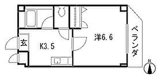 パティオ 203｜東京都小平市小川町１丁目(賃貸マンション1K・2階・22.14㎡)の写真 その2