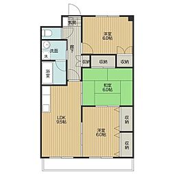 ソレイユ南本町 3LDKの間取図画像