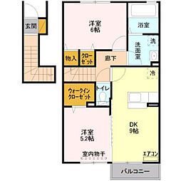 Elan 2DKの間取図画像