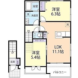 間取図画像 2LDK