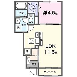 間取図画像 1LDK