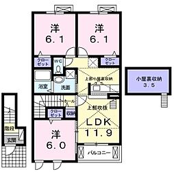 グランド・ソレーユ 3LDKの間取図画像