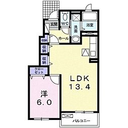 サクラ 1LDKの間取図画像