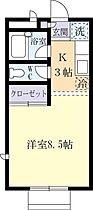 ラ・ヒューゲル松代Ｂ 0205 ｜ 茨城県つくば市松代1丁目（賃貸アパート1R・2階・26.49㎡） その2