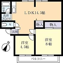 サンライフ二の宮 0202 ｜ 茨城県つくば市二の宮1丁目（賃貸アパート2LDK・2階・50.00㎡） その2