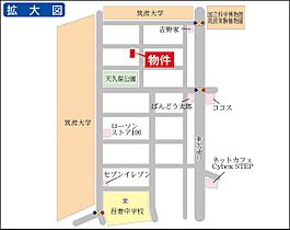 第一天久保寮 0202 ｜ 茨城県つくば市天久保2丁目（賃貸アパート1K・2階・22.77㎡） その3