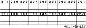 ルミナス春日 0201 ｜ 茨城県つくば市春日4丁目（賃貸アパート1DK・2階・32.40㎡） その8