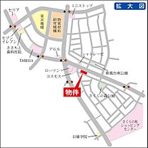 カーサ・フェリーチェさくらの杜 0205 ｜ 茨城県つくば市さくらの森（賃貸マンション1LDK・2階・53.05㎡） その3