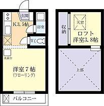 サニーハイツ 0202 ｜ 茨城県つくば市柴崎（賃貸アパート1K・2階・24.75㎡） その2