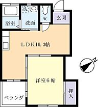 グレースコート 0106 ｜ 茨城県土浦市文京町（賃貸アパート1LDK・1階・38.92㎡） その2