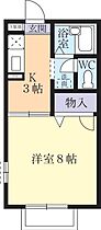 プルミエール　Ａ 0202 ｜ 茨城県稲敷郡阿見町大字鈴木（賃貸アパート1K・2階・24.71㎡） その2