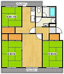 ユートピア城見 3LDKの間取図画像