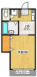 プチメゾン小川 1Kの間取図画像