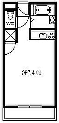 ユートピア若葉 ワンルームの間取図画像