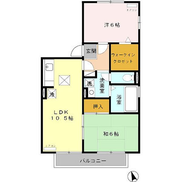 ガーラウエスト B101｜富山県富山市堀川町(賃貸アパート2LDK・1階・54.62㎡)の写真 その2