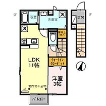 T-CITY 203 ｜ 富山県富山市新金代1丁目（賃貸アパート1LDK・2階・42.39㎡） その2