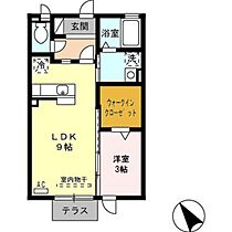 カーサリベルテ 106 ｜ 富山県富山市安養坊（賃貸アパート1LDK・2階・33.39㎡） その2