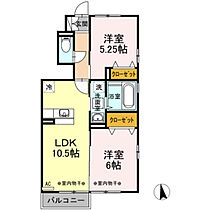 D-room本郷町 101 ｜ 富山県富山市本郷町（賃貸アパート2LDK・1階・50.70㎡） その2