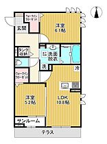 ミライエ・ルッソ 101 ｜ 富山県富山市高屋敷（賃貸アパート2LDK・1階・59.92㎡） その2