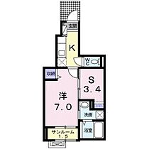 シャンティII B 102 ｜ 富山県富山市新庄北町（賃貸アパート2K・1階・34.60㎡） その2