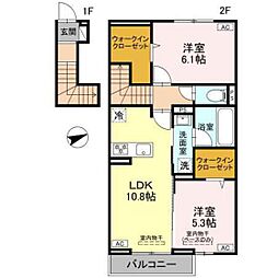 間取図画像 2LDK