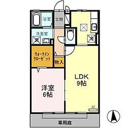 グランメイゾン 1LDKの間取図画像
