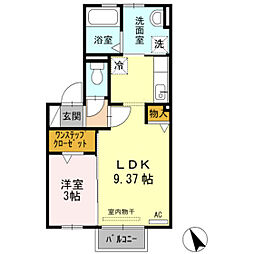 ドリームハイツ 1LDKの間取図画像