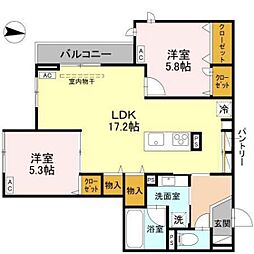 間取図画像 2LDK