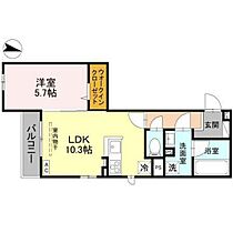 ドエル25 303 ｜ 富山県富山市丸の内1丁目（賃貸アパート1LDK・3階・40.90㎡） その2