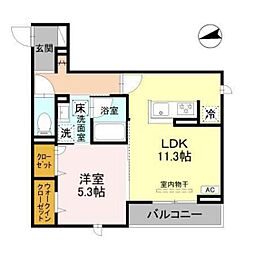 D-Grande新根塚町W 1LDKの間取図画像