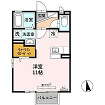 D-room下黒田 206 ｜ 富山県高岡市下黒田（賃貸アパート1R・2階・29.44㎡） その2