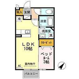 ブライトヒルズ 1LDKの間取図画像