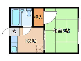 ハイツ一条II  ｜ 奈良県奈良市法蓮町（賃貸アパート1K・2階・17.00㎡） その2