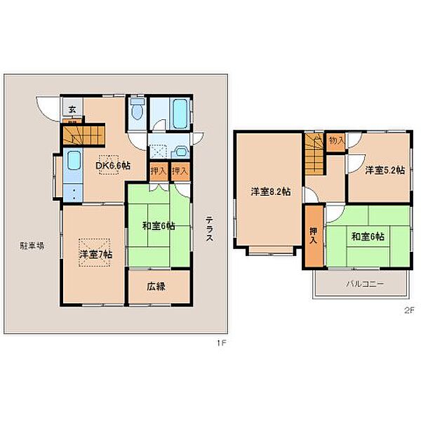 南紀寺5丁目戸建 ｜奈良県奈良市南紀寺町5丁目(賃貸一戸建5DK・1階・67.93㎡)の写真 その2