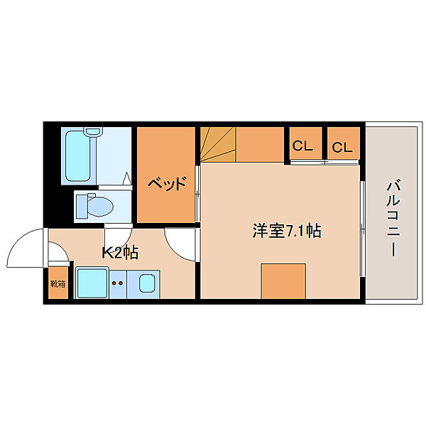 奈良県奈良市三条本町(賃貸マンション1K・1階・19.87㎡)の写真 その2