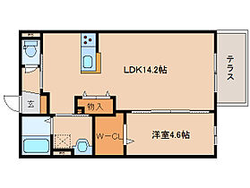 レーブプランドール  ｜ 奈良県奈良市大森西町20-32（賃貸アパート1LDK・1階・46.00㎡） その2