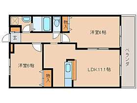 奈良県奈良市東九条町（賃貸マンション2LDK・2階・54.45㎡） その2