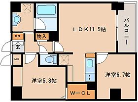 幸ｃｏｕｒｔ　ｎａｒａｓａｎｊｏ  ｜ 奈良県奈良市三条大宮町（賃貸マンション2LDK・6階・55.19㎡） その2