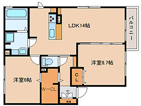 京都府木津川市城山台6丁目（賃貸アパート2LDK・2階・62.10㎡） その2