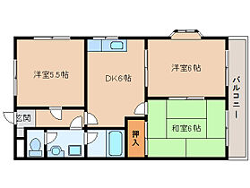 奈良県生駒市辻町（賃貸マンション2LDK・2階・60.83㎡） その2