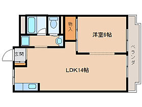 奈良県生駒市辻町（賃貸マンション1LDK・4階・43.00㎡） その2