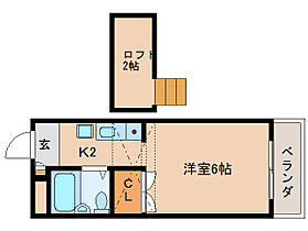 ホワイトエル 206 ｜ 奈良県奈良市西大寺野神町1丁目（賃貸マンション1K・2階・17.00㎡） その2