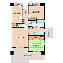 京都府木津川市木津川台6丁目（賃貸マンション3LDK・5階・71.73㎡） その2