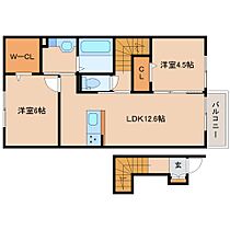 奈良県奈良市中山町（賃貸アパート2LDK・2階・59.57㎡） その2