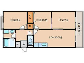 奈良県奈良市西大寺新町2丁目（賃貸マンション3LDK・3階・59.00㎡） その2