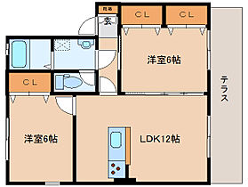 奈良県奈良市五条西1丁目（賃貸アパート2LDK・1階・55.00㎡） その2