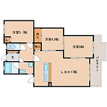 奈良県奈良市学園新田町（賃貸マンション3LDK・1階・77.68㎡） その2