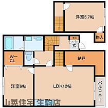 エクセルヴィラＢ  ｜ 奈良県生駒市壱分町（賃貸アパート2LDK・2階・64.53㎡） その2